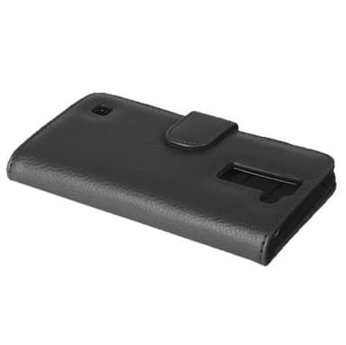 LG K8 2016 lommebokdeksel case (svart)