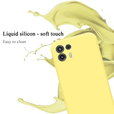 Motorola EDGE 20 LITE / FUSION silikondeksel case (gul)