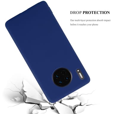 Deksel Huawei MATE 30 Silikon cover (blå)