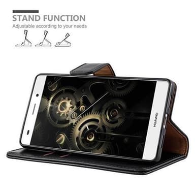 Huawei P8 LITE 2015 lommebokdeksel etui (svart)