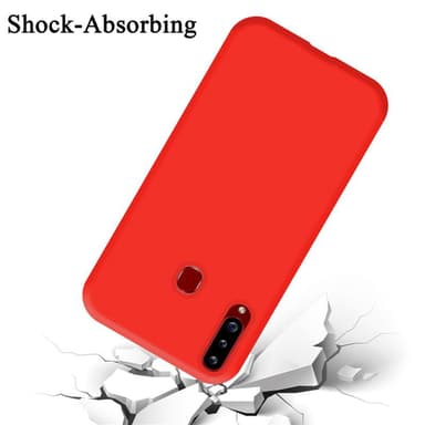 Samsung Galaxy A20s silikondeksel case (rød)
