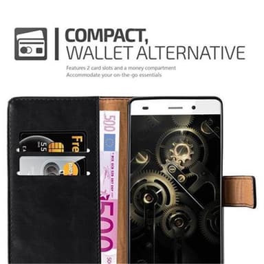 Huawei P8 LITE 2015 lommebokdeksel etui (svart)