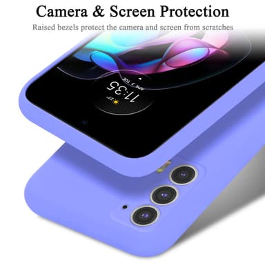 Motorola EDGE 20 silikondeksel case (lilla)