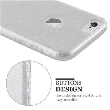 iPhone 6 / 6S Deksel Glitter (sølv)