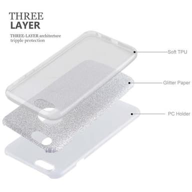 iPhone 6 / 6S Deksel Glitter (sølv)