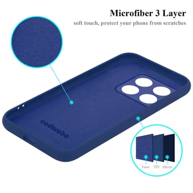 OnePlus 10 PRO 5G silikondeksel case (Blå)