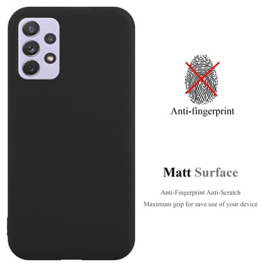 Deksel Samsung Galaxy A73 5G Silikon cover (svart)