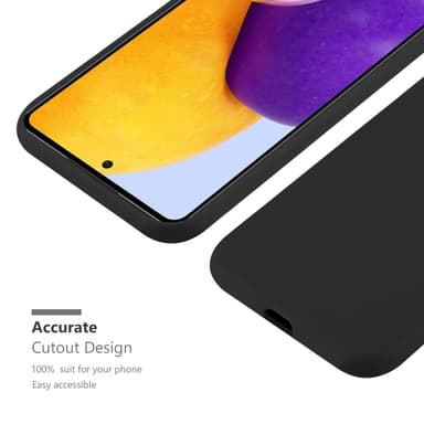 Deksel Samsung Galaxy A73 5G Silikon cover (svart)