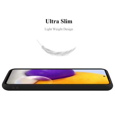 Deksel Samsung Galaxy A73 5G Silikon cover (svart)
