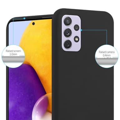 Deksel Samsung Galaxy A73 5G Silikon cover (svart)