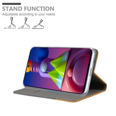 Samsung Galaxy M51 lommebokdeksel etui (grå)