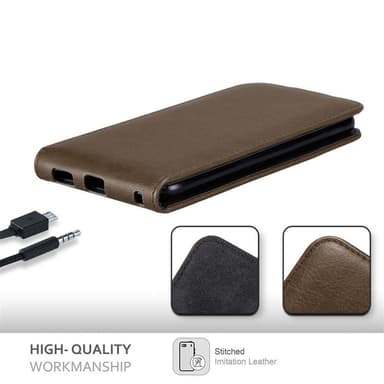 Sony Xperia XA ULTRA deksel flip cover (brun)