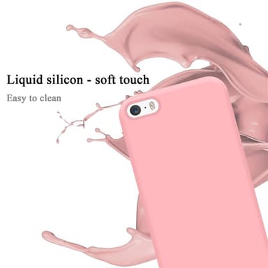 iPhone 5 / 5S / SE 2016 silikondeksel case (rosa)