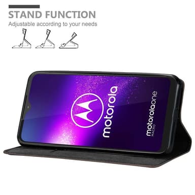 Motorola ONE MACRO lommebokdeksel case (brun)