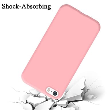 iPhone 5 / 5S / SE 2016 silikondeksel case (rosa)