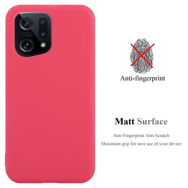 Deksel Oppo FIND X5 Silikon cover (rød)