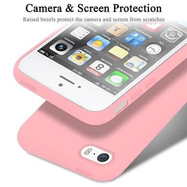 iPhone 5 / 5S / SE 2016 silikondeksel case (rosa)