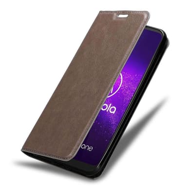 Motorola ONE MACRO lommebokdeksel case (brun)