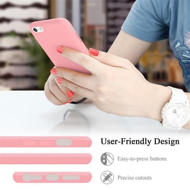 iPhone 5 / 5S / SE 2016 silikondeksel case (rosa)