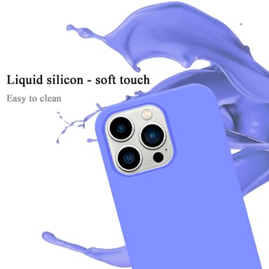iPhone 14 PRO MAX silikondeksel case (lilla)