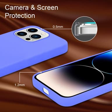 iPhone 14 PRO MAX silikondeksel case (lilla)