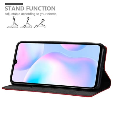 Xiaomi RedMi 9A / RedMi 9AT lommebokdeksel case (rød)