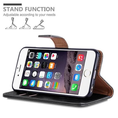 iPhone 6 PLUS / 6S PLUS lommebokdeksel etui (svart)