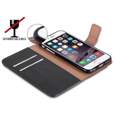 iPhone 6 PLUS / 6S PLUS lommebokdeksel etui (svart)