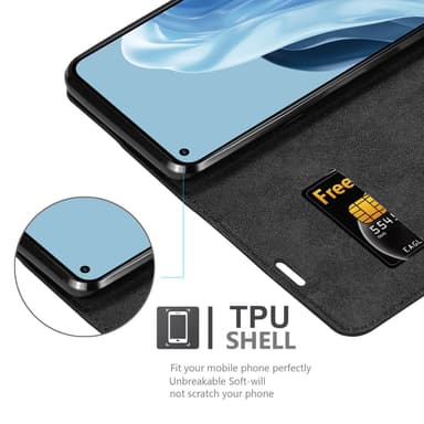 Realme 7 5G lommebokdeksel case (svart)