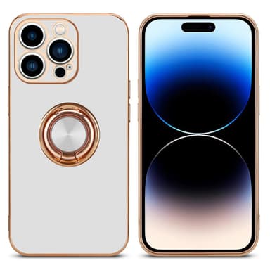 iPhone 14 PRO MAX silikondeksel case (hvit)