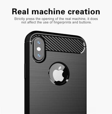Deksel iPhone XS MAX ultra slim (svart)