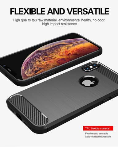 Deksel iPhone XS MAX ultra slim (svart)