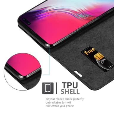 Samsung Galaxy S10 5G lommebokdeksel case (svart)