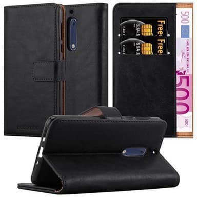 Nokia 5 2017 lommebokdeksel etui (svart)