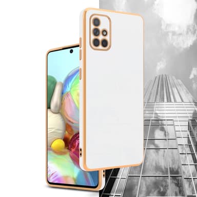 Samsung Galaxy A71 4G silikondeksel case (hvit)