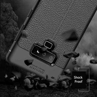 Samsung Galaxy NOTE 9 Deksel Kunstskinn (svart)