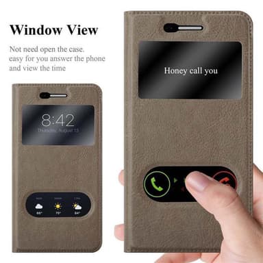 LG K8 2017 lommebokdeksel cover (brun)