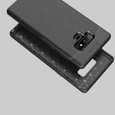 Samsung Galaxy NOTE 9 Deksel Kunstskinn (svart)