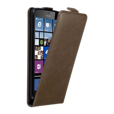 Nokia Lumia 640 XL deksel flip cover (brun)