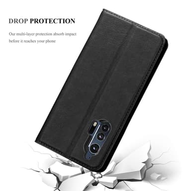Motorola EDGE+ lommebokdeksel case (svart)