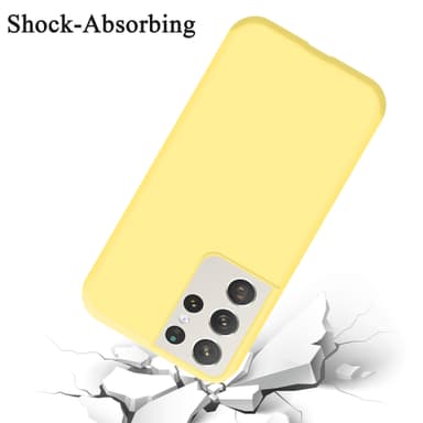 Samsung Galaxy S21 ULTRA silikondeksel case (gul)