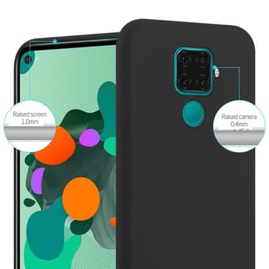 Deksel Huawei MATE 30 LITE Silikon cover (svart)