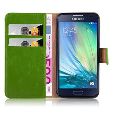 Samsung Galaxy A3 2015 lommebokdeksel etui (grønn)
