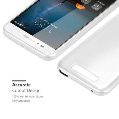 Deksel ZTE Blade A612 Case Cover (sølv)