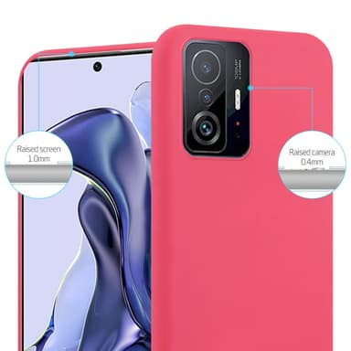 Deksel Xiaomi 11T / 11T PRO Silikon cover (rød)