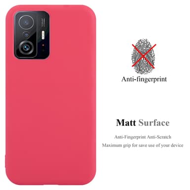 Deksel Xiaomi 11T / 11T PRO Silikon cover (rød)