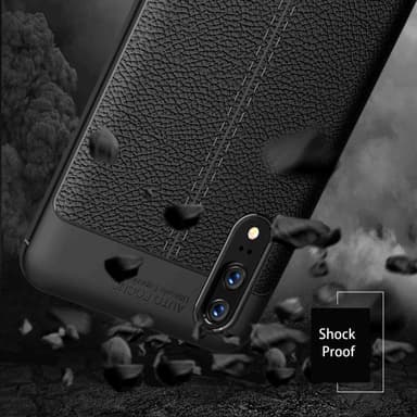 Huawei P20 Deksel Kunstskinn (svart)
