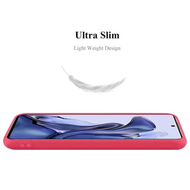 Deksel Xiaomi 11T / 11T PRO Silikon cover (rød)
