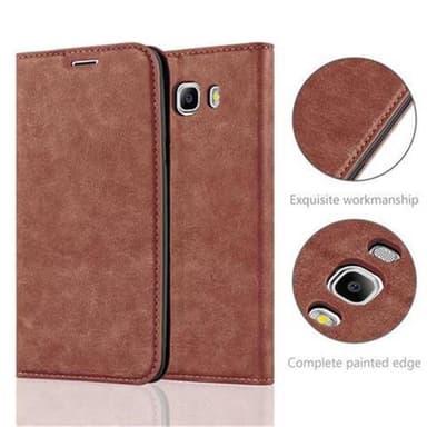 Samsung Galaxy J7 2016 lommebokdeksel case (brun)