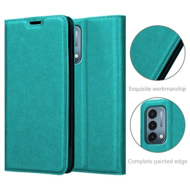 OnePlus Nord N200 5G lommebokdeksel case (turkis)
